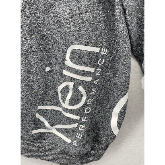 Calvin Klein Womens Sweatshirt Gray Extra Small XS Roll Tab Sleeves Logo - Picture 7 of 11